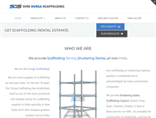 Tablet Screenshot of delhiscaffolding.com